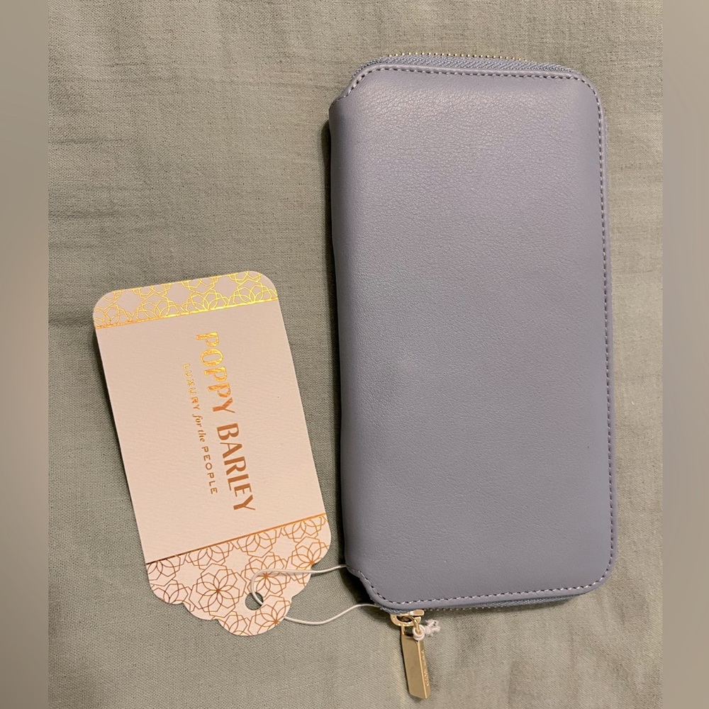 NWT Poppy Barley Wallet Ice Blue